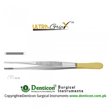 UltraGrip™ TC Oehler Dissecting Forcep 1 x 2 Teeth Stainless Steel, 14.5 cm - 5 3/4"